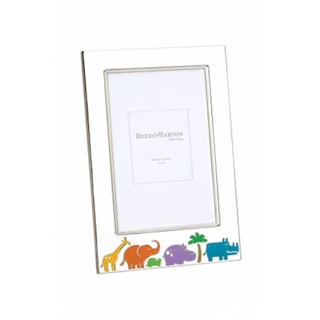 Reed & Barton Jungle Parade Picture Frame- 4''X6''- 6 1/4''X4 3/8''H. 9146